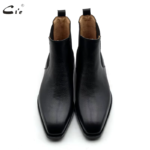 Cie Handmade Goodyear Welted Chelsea Leather Outsole Boot Pebble Grain Calf Leather Men Official Shoes Black Dress Shoes A207 - Image 6