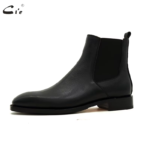 Cie Handmade Goodyear Welted Chelsea Leather Outsole Boot Pebble Grain Calf Leather Men Official Shoes Black Dress Shoes A207 - Image 5